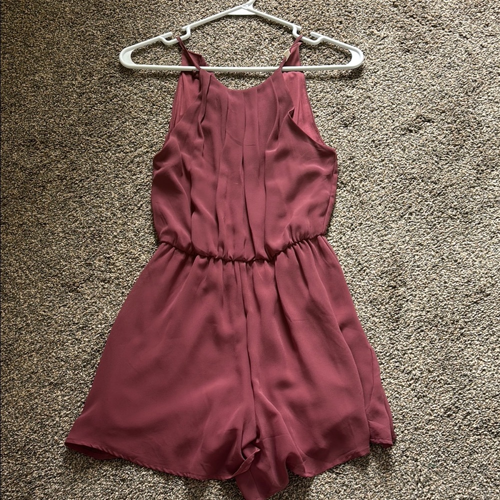 Chic Mauve Sleeveless Romper